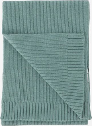 Stone Island Boys Logo Wool Blend Scarf Sage Scarfs