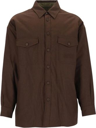 Maison Margiela Camisa Acolchada Reversible - Shirts - Hombre - Marr&oacute;n - M
