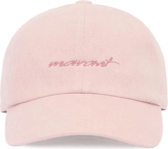 Isabel Marant Cappello da baseball Tomas con ricamo - Rosa