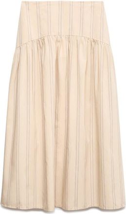 M&S Collection Stripe Midi Skirt in Natural Multi at Nordstrom, Size 12
