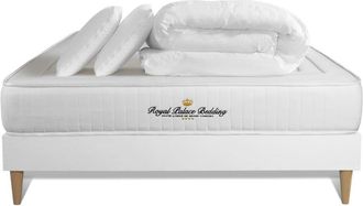 Royal Palace Bedding Pack colch&oacute;n negro muelles y viscoel&aacute;stica 140 x 190