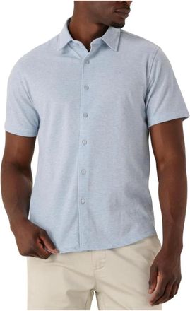 Dstrezzed Dstrezzed, Overhemden, Heren, Blauw, L, Katoen, Blauw Casual Overhemd voor Heren