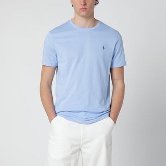Polo Ralph Lauren Light blue Custom Slim-Fit cotton T-shirt