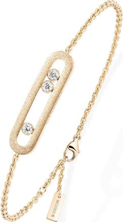 Messika Move Classique Cisel&egrave; Diamond Bracelet in Yellow Gold at Nordstrom