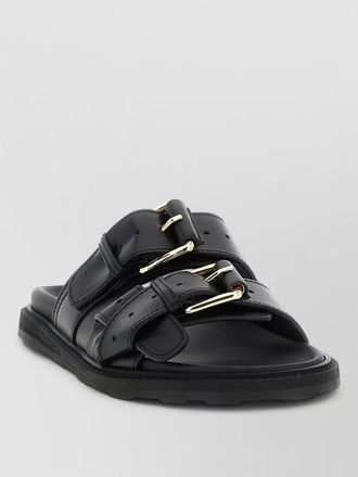 Moschino sandals double band adjustable straps open toe