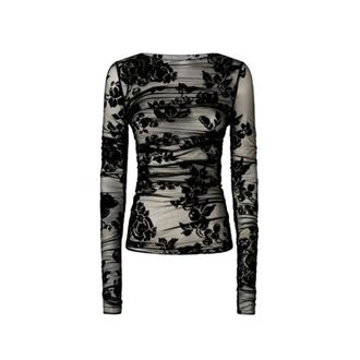 Pinko Pinko, Dames, Tops, Zwart, Maat: M