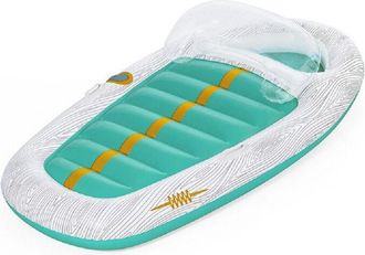 Trade Shop Trade Shop - Materassino Galleggiante Yacht 216x117cm Con Maniglie Portaoggetti Bicchiere 43650