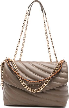 La Carrie Borsa a spalla Stitch & Spoon trapuntata - Marrone