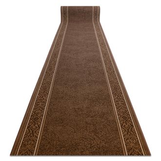 RugsX Passatoia Gommata St.tropez Cornice Antiscivolo Marrone 100cm Brown 100x1150 Cm