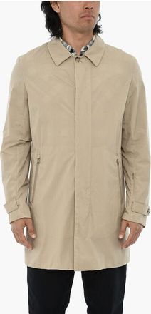 Woolrich Stretch Nylon Coat with Concealed Closure size Xl