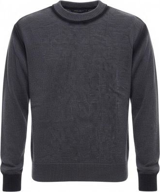 ATOMOFACTORY Black Airbrush Crewneck Sweater