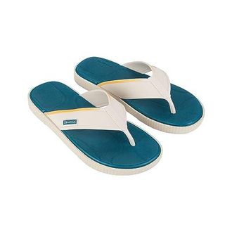 Tongs Ipanema Homme Clas Brasil II - Beige/bleu Marine - Taille 47/48 EU - Semelle Antidérapante