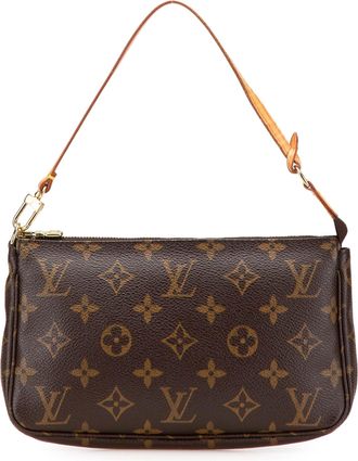 Louis Vuitton Pre-owned Womens Mini Pochette Monogram Handbag - Brown Textile - One Size
