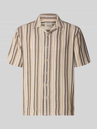 Only & Sons Regular Fit Freizeithemd aus Baumwoll-Mix Modell TREV LIFE in Mittelbraun, Gr&ouml;&szlig;e XXL