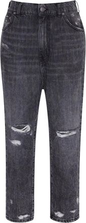 SER.O.YA Omar Drop Boyfriend Jeans - Dames - Cropped Jeans - Grijs - W27 - Katoen - Jeans