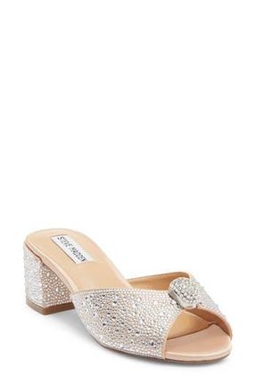 Steve Madden Melodee Crystal Embellished Slide Sandal in Rhinestone at Nordstrom Rack, Size 6.5