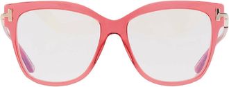 Tom Ford Blue Light Block Butterfly Ladies Eyeglasses FT5704-B 066 54