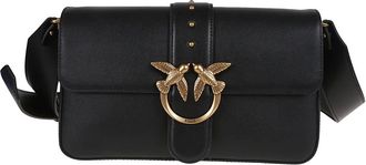 Pinko Pinko, Tassen, Dames, Zwart, ONE Size, Katoen, Love One Classic Slouchy