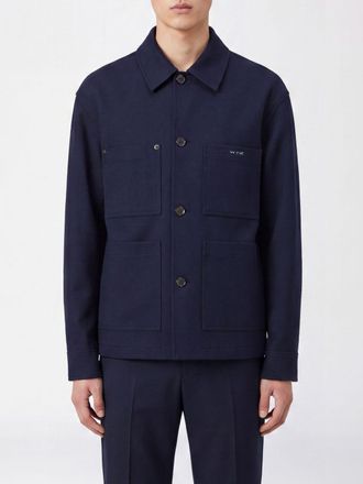 Wooyoungmi Single-Breasted Short Coat in Pure Wool with Patch Pockets