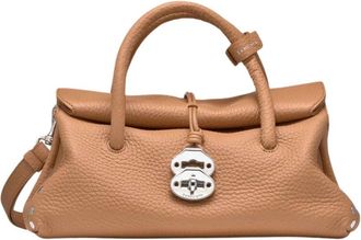Zanellato Dotta - Dames - Handtassen - Bruin - ONE Size - Leer - Tassen