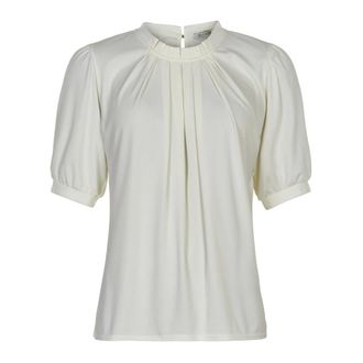 In Front Elegant White Blouse with Half Sleeves - female - IN FRONT - Blouses - White - 2XL - Blouses & Shirts