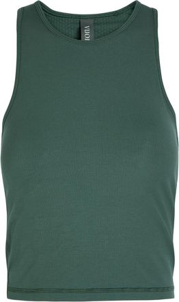 Vuori Clothing Pose Plyo Ribbed-knit Tank - Green - XL (UK16 / XL)