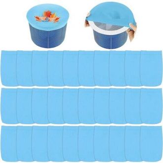OEM Paquete De 30 Calcetines Para Skimmer De Piscina, Accesorios Reutilizables Para Piscina, Filtros De Nailon, Filtros El&aacute;sticos