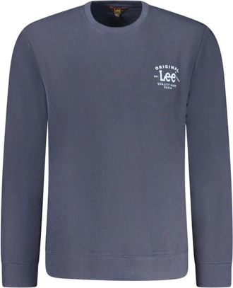 Lee Sweatshirt met geborstelde afwerking - Heren - Sweatshirts - Blauw - M - Hoodies & sweatvesten