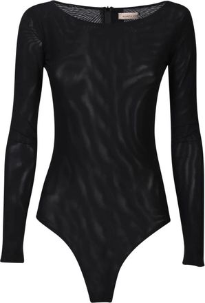 Blanca Vita Stretch Tulle Bodysuit - Dames - Bodies - Zwart - L - Polyester - Tops