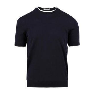 Paolo Pecora Heren, Tops, Blauw, Maat: 3XL Katoen