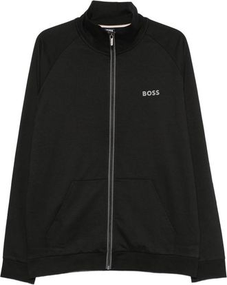 HUGO BOSS Logo-print Zip-fastening Sweatshirt