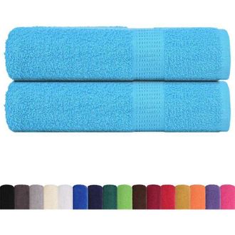 vidaXL Toallas De Ba&ntilde;o 2 Uds 100% Algod&oacute;n Turquesa 100x150 Cm 360 Gsm Vidaxl
