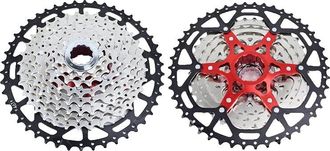 OEM Cassette De Rueda Libre, Compatible Con 12 Velocidades, Dise&ntilde;o Ligero, 9 Velocidades 11-46t Plateado