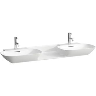 Laufen Laufen Ino Lavabo Doble, 1 Agujero De Grifo Por Lavabo, Sin