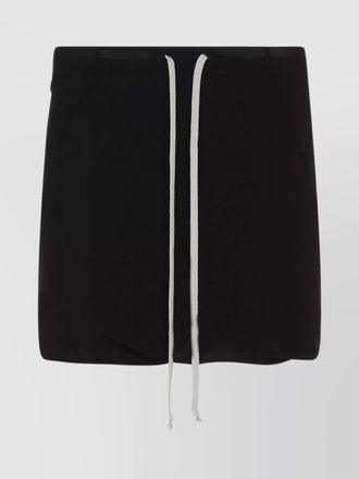 Rick Owens cupro blend elasticated waist shorts