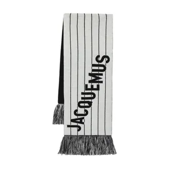Jacquemus Womens Scarf Black Wool