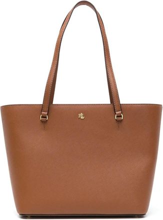 Ralph Lauren Tassen, Dames, Bruin, ONE Size, Karly shopper medium tote