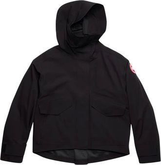 Canada Goose Rain Proof Jackets, female, Black, Size: XL Tofino Rain Jacket