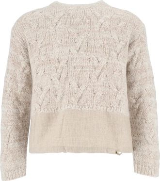 Fabiana Filippi Maglia Girocollo - Knitwear - Mujer - Beige - S