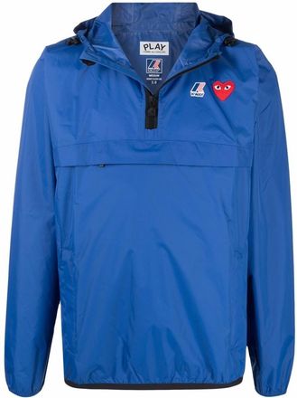 Comme Des Gar&ccedil;ons Sky Blue Hooded Pullover Jacket