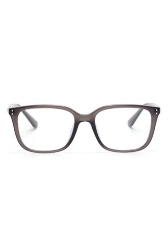 Ray-Ban square-frame glasses - unisex - Titanium/Acetate - 55 - Grey