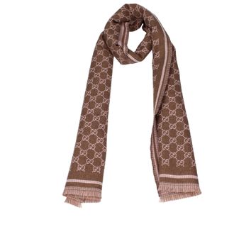 Gucci Damess Sjaals Wol Bruin/Roze