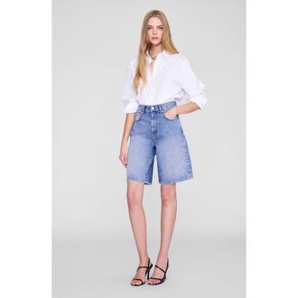 Anine Bing Jasper Short in Pacific Blue at Nordstrom, Size 29