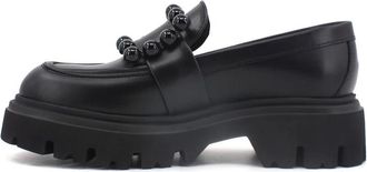 Frau Loafers - Dames - Loafers - Zwart - 35 EU - Leer - Schoenen