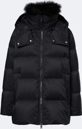 Yves Salomon Hooded padded down jacket