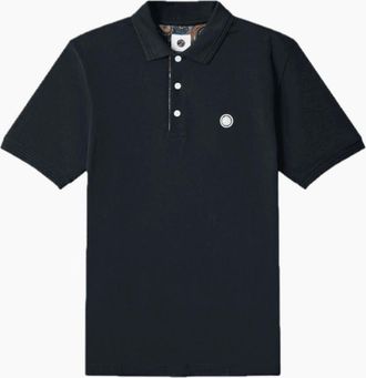 Pretty Green Mens Pretty Green House Paisley Placket Black Polo - Size: 40