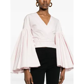 Jacquemus Wrap Cotton Blouse - Pink