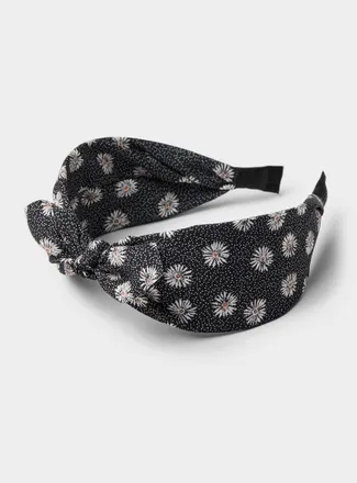 Simons Womens Mini-flower bow wide headband