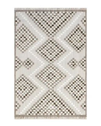 nuLOOM Nuloom Marceline Colorful Modern Diamond Fringe Area Rug