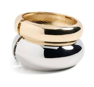 Shashi Wayne Bangle Set In Gold/silver